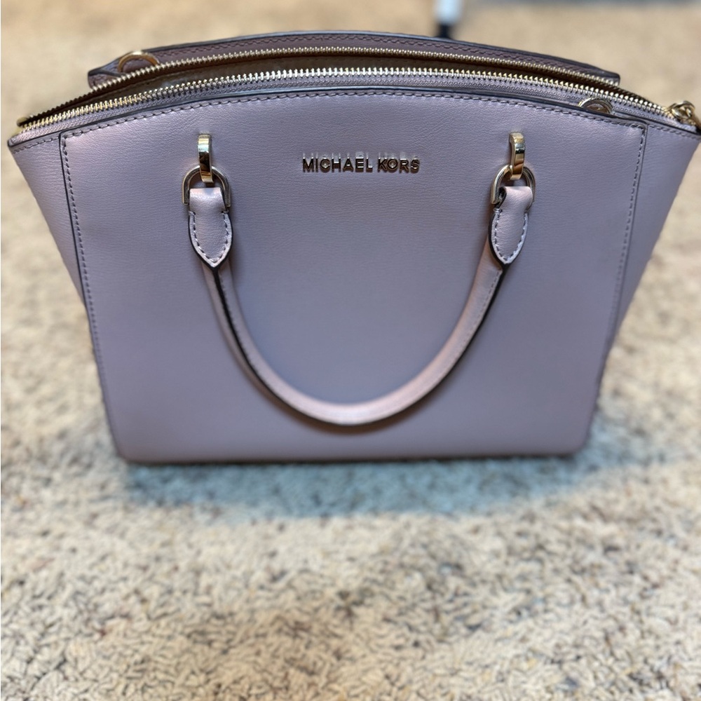 Michael Kors Pink Satchel with Structured Design
